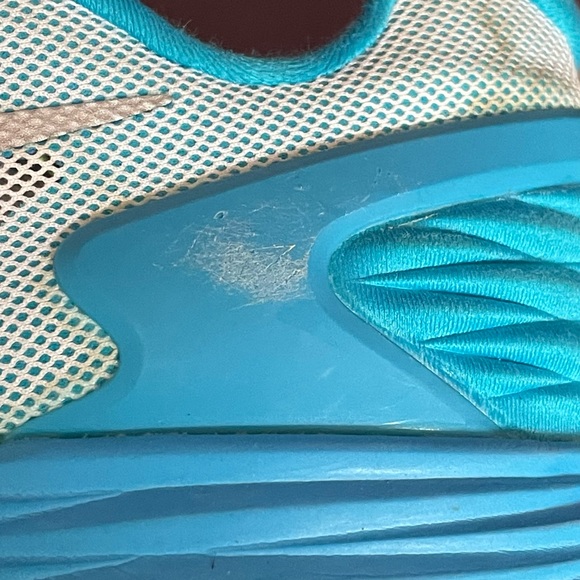 Nike Lunarglide 6 GS SZ 7Y White Pink Blue 654156 100 - Picture 12 of 13